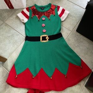 United States Sweaters Christmas Elf Dress